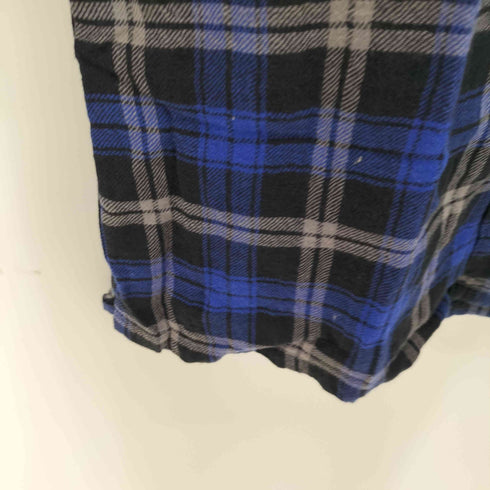 グッドイナフ GOODENOUGH オープンカラーチェックネルシャツ メンズ